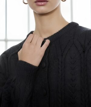 cardigan botones negro