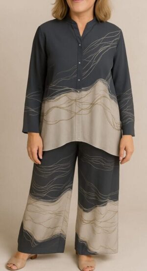 Conjunto de palazzo y camisa