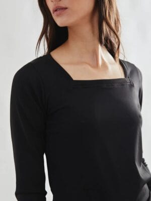 Remera manga larga escote cuadrado - Imagen 2