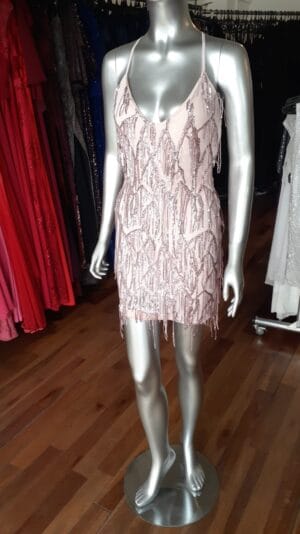 Vestido con flecos de lentejuelas - Imagen 2